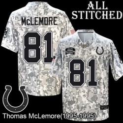 Camo Embroidered Thomas McLemore Indianapolis Colts #81 Stitched Jersey