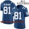Blue Home Embroidered Billy Newsome Indianapolis Colts #81 Stitched Jersey