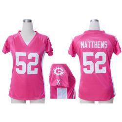 womens pink clay matthews jersey