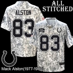 Camo Embroidered Mack Alston Indianapolis Colts #83 Stitched Jersey