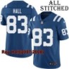 Blue Home Embroidered Roy Hall Indianapolis Colts #83 Stitched Jersey