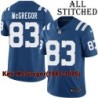 Blue Home Embroidered Keli McGregor Indianapolis Colts #83 Stitched Jersey