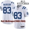 White Embroidered Keli McGregor Indianapolis Colts #83 Stitched Jersey