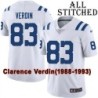 White Embroidered Clarence Verdin Indianapolis Colts #83 Stitched Jersey