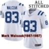 White Embroidered Mark Walczak Indianapolis Colts #83 Stitched Jersey