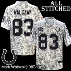 Camo Embroidered Mark Walczak Indianapolis Colts #83 Stitched Jersey
