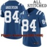 Blue Home Embroidered Flipper Anderson Indianapolis Colts #84 Stitched Jersey