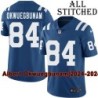 Blue Home Embroidered Albert Okwuegbunam Indianapolis Colts #84 Stitched Jersey