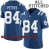 Blue Home Embroidered Neal Petties Indianapolis Colts #84 Stitched Jersey