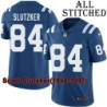 Blue Home Embroidered Scott Slutzker Indianapolis Colts #84 Stitched Jersey