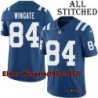 Blue Home Embroidered Elmer Wingate Indianapolis Colts #84 Stitched Jersey