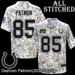 Camo Embroidered Dezmon Patmon Indianapolis Colts #85 Stitched Jersey