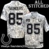 Camo Embroidered Weslye Saunders Indianapolis Colts #85 Stitched Jersey