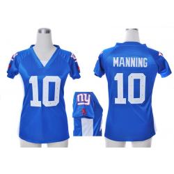 [Fashion I] MANNING NY-Giant #10 Womens Football Jersey - Eli Manning Womens Football Jersey (Blue)_Free Shipping