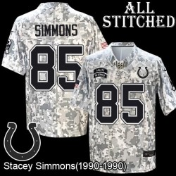 Camo Embroidered Stacey Simmons Indianapolis Colts #85 Stitched Jersey