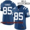 Blue Home Embroidered Floyd Turner Indianapolis Colts #85 Stitched Jersey