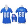[Fashion I] CRUZ NY-Giant #80 Womens Football Jersey - Victor Cruz Womens Football Jersey (Blue)_Free Shipping
