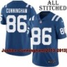 Blue Home Embroidered Justice Cunningham Indianapolis Colts #86 Stitched Jersey