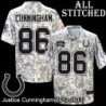 Camo Embroidered Justice Cunningham Indianapolis Colts #86 Stitched Jersey
