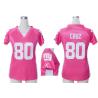 [Fashion I] CRUZ NY-Giant #80 Womens Football Jersey - Victor Cruz Womens Football Jersey (Pink)_Free Shipping