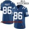 Blue Home Embroidered James Pruitt Indianapolis Colts #86 Stitched Jersey
