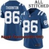 Blue Home Embroidered Reggie Thornton Indianapolis Colts #86 Stitched Jersey