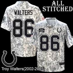 Camo Embroidered Troy Walters Indianapolis Colts #86 Stitched Jersey