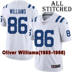 White Embroidered Oliver Williams Indianapolis Colts #86 Stitched Jersey