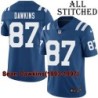 Blue Home Embroidered Sean Dawkins Indianapolis Colts #87 Stitched Jersey