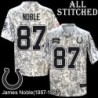 Camo Embroidered James Noble Indianapolis Colts #87 Stitched Jersey