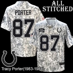 Camo Embroidered Tracy Porter Indianapolis Colts #87 Stitched Jersey