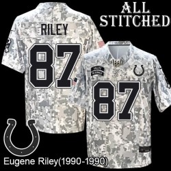 Camo Embroidered Eugene Riley Indianapolis Colts #87 Stitched Jersey