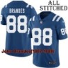 Blue Home Embroidered John Brandes Indianapolis Colts #88 Stitched Jersey