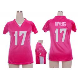 [Fashion I] RIVERS San Diego #17 Womens Football Jersey - Philip Rivers Womens Football Jersey (Pink)_Free Shipping
