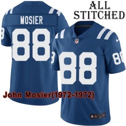 Blue Home Embroidered John Mosier Indianapolis Colts #88 Stitched Jersey