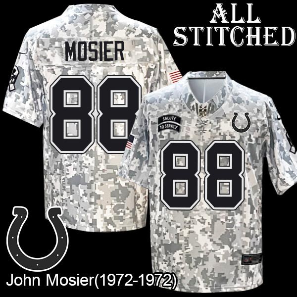 Camo Embroidered John Mosier Indianapolis Colts #88 Stitched Jersey