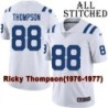 White Embroidered Ricky Thompson Indianapolis Colts #88 Stitched Jersey