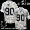 Camo Embroidered Mark Bell Indianapolis Colts #90 Stitched Jersey