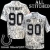Camo Embroidered Grover Stewart Indianapolis Colts #90 Stitched Jersey