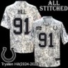 Camo Embroidered Trysten Hill Indianapolis Colts #91 Stitched Jersey