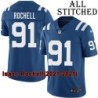 Blue Home Embroidered Isaac Rochell Indianapolis Colts #91 Stitched Jersey