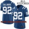 Blue Home Embroidered Neville Gallimore Indianapolis Colts #92 Stitched Jersey