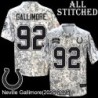 Camo Embroidered Neville Gallimore Indianapolis Colts #92 Stitched Jersey
