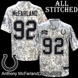 Camo Embroidered Anthony McFarland Indianapolis Colts #92 Stitched Jersey