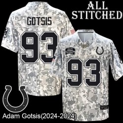 Camo Embroidered Adam Gotsis Indianapolis Colts #93 Stitched Jersey