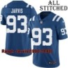Blue Home Embroidered Ralph Jarvis Indianapolis Colts #93 Stitched Jersey