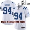 White Embroidered Steve Conley Indianapolis Colts #94 Stitched Jersey