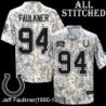Camo Embroidered Jeff Faulkner Indianapolis Colts #94 Stitched Jersey