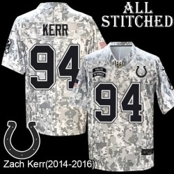 Camo Embroidered Zach Kerr Indianapolis Colts #94 Stitched Jersey