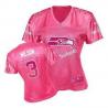 [FEM FAN II] WILSON Seattle #3 Womens Football Jersey - Russell Wilson Womens Football Jersey (Red)_Free Shipping
